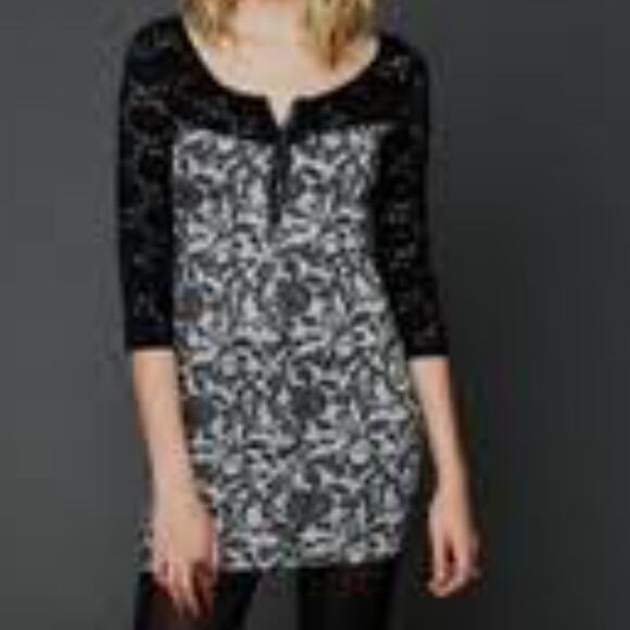 Free People Love You To Pieces Bodycon Damask Brocade Jacquard Dress - Picture 7 of 15